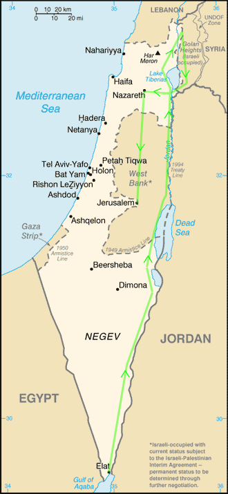 Map Of Jerusalem And Bethlehem. Bethlehem is located about 5